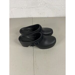 Crocs Sarah Heel Mule Dual Comfort Brown Clogs with Strap Women's Size 7 NEW!